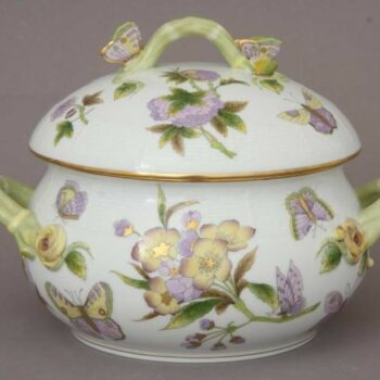 Soup tureen, butterfly knob - Royal Garden Green
