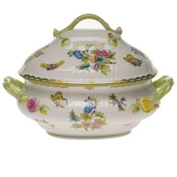 Soup tureen, branch knob - Queen Victoria (4QT)