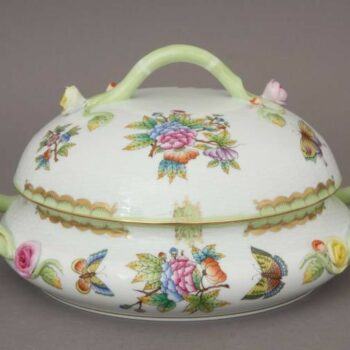 Vegetable dish, branch knob - Queen Victoria