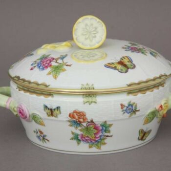 Vegetable dish, lemon knob- Queen Victoria