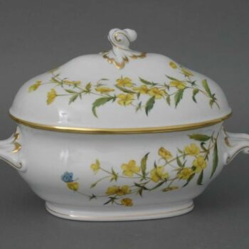 Soup tureen, branch knob - American Wildflower