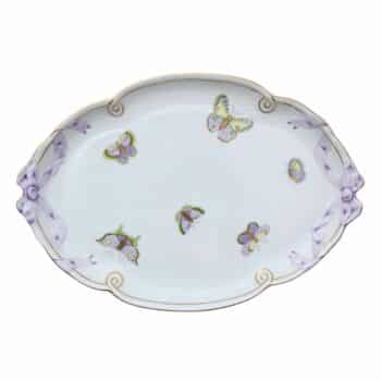 Herend-Porcelain-Ribbon-Tray-Royal-Garden-Butterfly