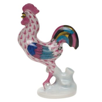 Rooster, Small Figurine - Fishnet Colors