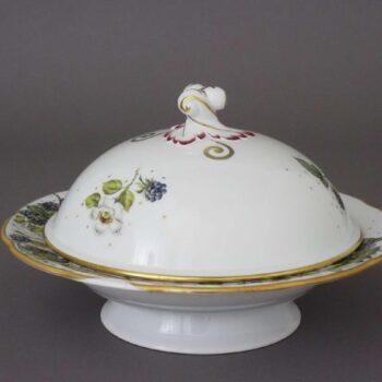 Vegetable dish, twisted knob - Berries Gold Edition