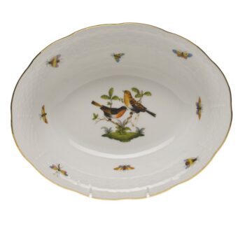 Oval bowl- Rothschild Bird