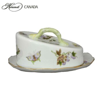 Cheese Dish, branch knob - Chinese Bouquet Rust
