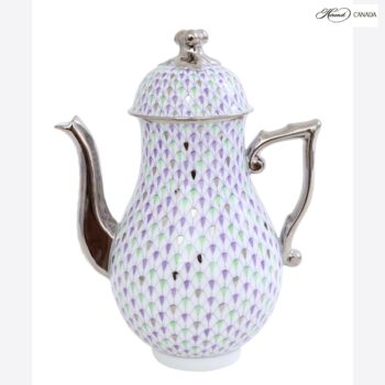 Coffeepot, button knob - Bamboo & Butterfly