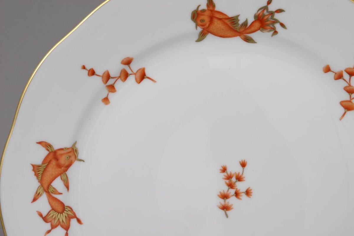 Herend-Porcelain-Koi-Fish-Rust-Dinner-Plate-20524-0-00-COPOH-1