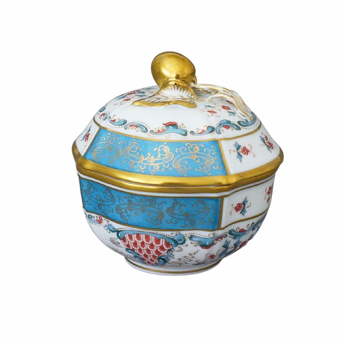 Herend-Porcelain-Sugar-Cherry-Knob-Tupini-Cornucopia-04246-0-67-TCA