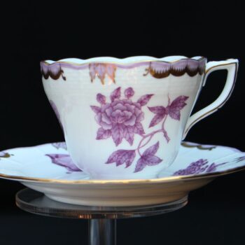 Teacup and Saucer - Queen Victoria Purple