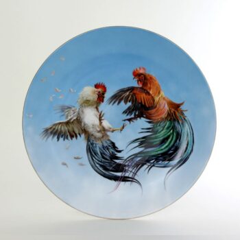 Rooster Fight - Masterpiece Wallplate