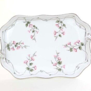 Handled Tray - Fishnet Platinum Pink