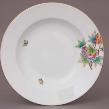 Herend Medium Rim Soup Plate - Petite Victoria