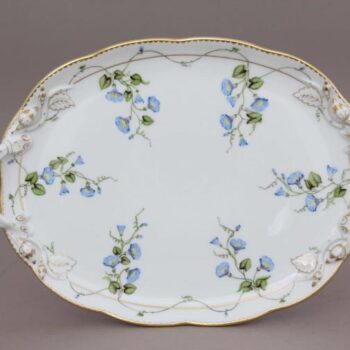 Oval Tray w. Handle - Herend Morning Glory