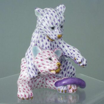 15358-0-00 VHL+VHP Lion Cubs Fishnet Purple + Pink