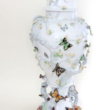 Herend Queen's Butterflies Masterpiece Vase Signed and Numbered comes with Giftbox and Free Shipping Service