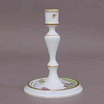 07916-0-00 VVT1 Candlestick - New Queen Victoria Modernized version of classical Queen Victoria decor - hand painted with butterfly and peony roses