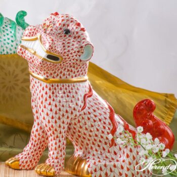 Herend Fo Dog - Fishnet Rust