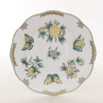 Herend Green and Yellow Queen Victoria Dessert plate