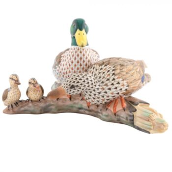 Herend Mallard Duck Family Multicolor Reserve Collection
