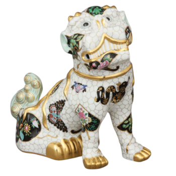 Herend+Porcelain+Figurine+Fo+Dog+15295-0-00-MONT